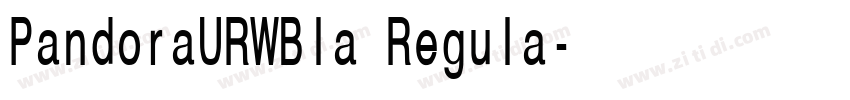 PandoraURWBla Regula字体转换 PandoraURWBla Regula字体转换